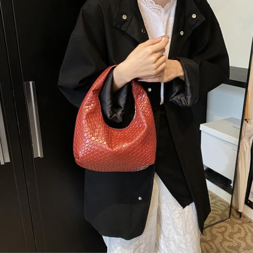 Sac à main épaule tissé d'une élégance classique texture douce - 7