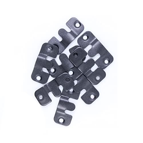 Howdia 8 Black Flush Mount Bracket Picture Hanging Hooks, Heavy Duty Universal Connector For Hanging Picture Frame Mirror Or Connecting Sofa Furniture #TOP2