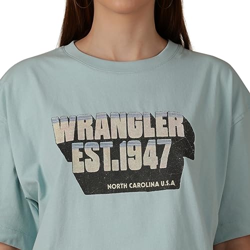 Image of Wrangler Women's Graphic Crew Neck Boxy Fit T-Shirt