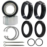 Front Wheel Bearing Seals for Honda FourTrax 300 TRX300FW Rancher 350 400 420 TRX 350 400 420 Only for 4x4 OEM# 91051-HC5-003 91209-HN2-003 91256-HC5-003