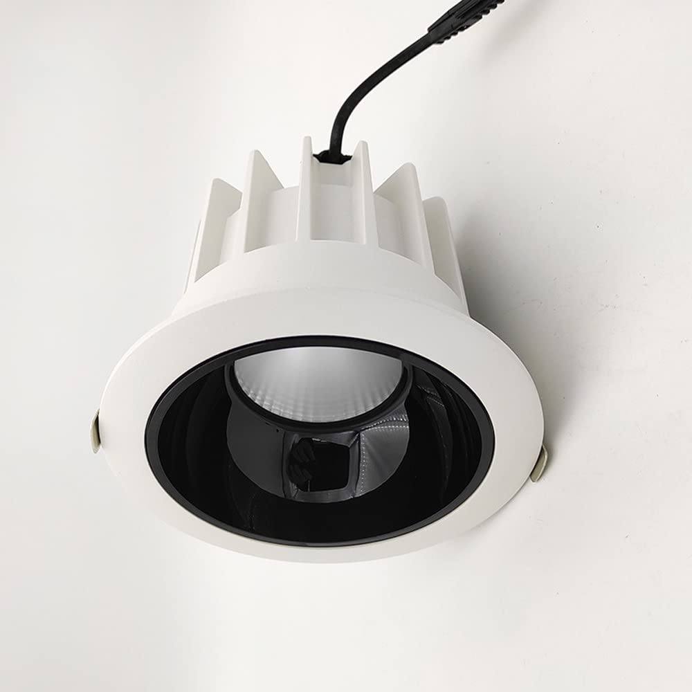Luminaire encastré LED COB Anti-éblouissement, plafonnier Rond étroit, luminaires encastrés LED Haute Puissance pour hôtels et hôtels en Altitude, 7 W - 6000 K, 15 W -,15w-4000K Nature Light
