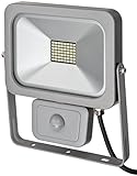 Photo Gallery brennenstuhl – faretto led slim faretto da esterno con sensore di movimento (per il montaggio a parete, lampada da ip54, led luce faro con 28 led smd) colore: argento Photo Gallery brennenstuhl – faretto led slim faretto da esterno con sensore di movimento (per il montaggio a parete, lampada da ip54, led luce faro con 28 led smd) colore: argento