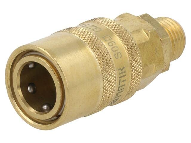 Connecteur rapide droite 15bar étanche FPM S09D GZ14 laiton
