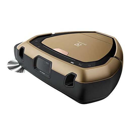 Electrolux Pure i9.2 Självgående robotdammsugare PI92-6DGM, går över trösklar med 3D Vision, Unik Trinity Shape™, PUREi-mobilapp, påslös, självladdande, guldfärgad
