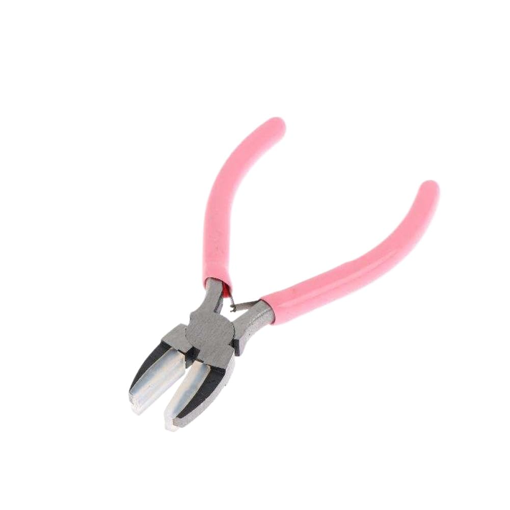 Dzugpbvhv Pink A Flat Nose Pliers With Double Nylon Jaw Compatible With Jewelry Making Craft Diy Tools(Pink A)
