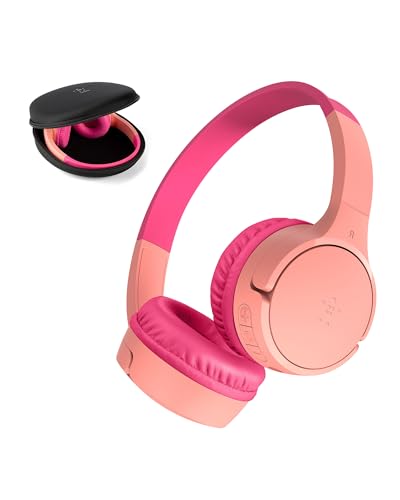 Belkin SoundForm Mini kabelloser Kinderkopfhörer mit integriertem Mikrofon und lustigen Aufklebern,...