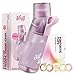 AIR UP® water bottle Twist Pro Lavender starter set with pods in 5 flavours I 600ml drinking bottle with sugar-free flavouring I dishwasher-safe, BPA-free in Purple