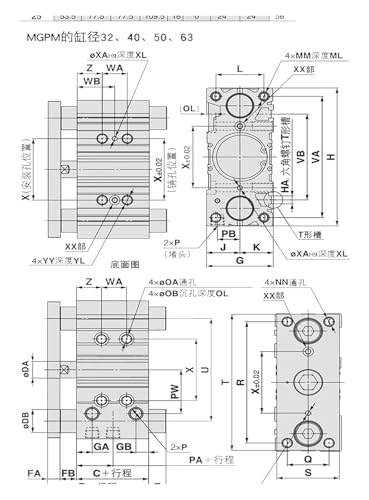 Cylindre pneumatique de guidage pour lignes d'assemblage automatisées - 4