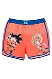 Dragon Ball Z Bañador para Niño, Shorts de Baño Bermudas, Super Bañador de Natación Infantil, Talla 8 Años | Naranja