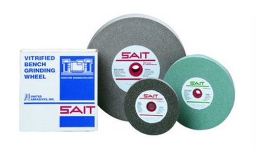 United Abrasives- SAIT 28142 10 by 1 by 1-1/4 GC120 Bench Grinding Wheel Vitrified, 1-Pack, Multi