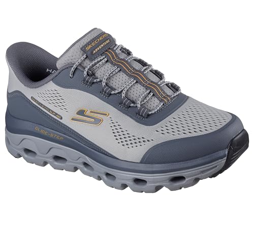 Skechers Men's Glide-Step Sole Hands Free Slip-in Sneaker,Gray,6.5