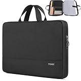 Ytonet Laptop Sleeve, 15.6 inch TSA Laptop Bag Laptop Case Water Resistant Computer Carrying Bag Compatible for Lenovo, HP, Dell, Asus Notebook, Black