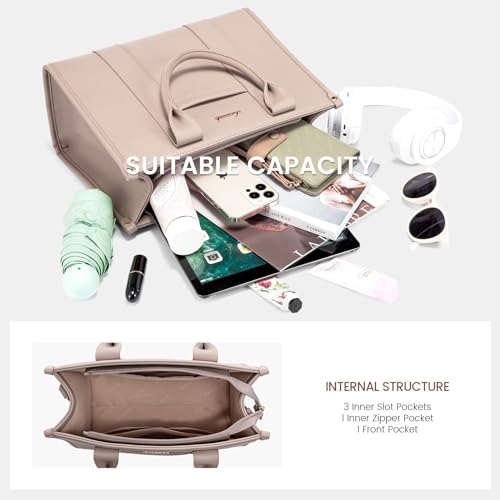 Image of LOVEVOOK Purse for Women Leather Tote Bag Purse and Handbags, Satchel Shoulder Crossbody Top Handle Bags with Zipper