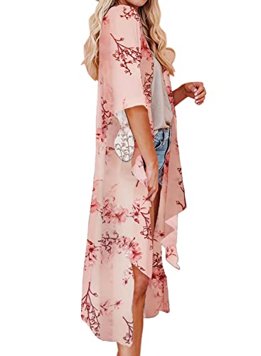 Image of Jayscreate Women's Breezy Summer Boho Kimonos Sheer Beach Cardigan Cover Up