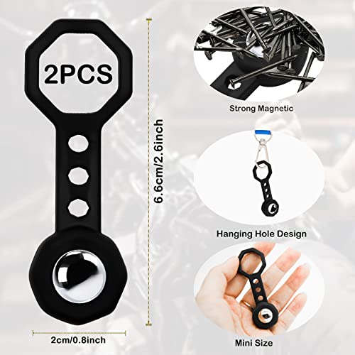 2Pcs Stud Finder Wall Scanner,Magnetic Stud Finder With 27 Pound Of Pull Magnetic Power,No Batteries Required Wall Stud Finder Metal Stud Finder For Drywall,Wood,Plywood Paneling,Ceramic Tiling(Black) #TOP2