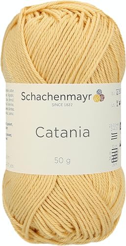 Schachenmayr 9801210-00245 Przędza Do Dziania ,100% Bawelna ,Anyż ,11,5 X 5,2 X 6 Cm