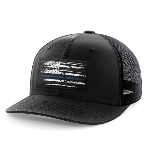 Image of Tactical Pro Supply American Flag Flexfit Hat with Woven Logo Patch