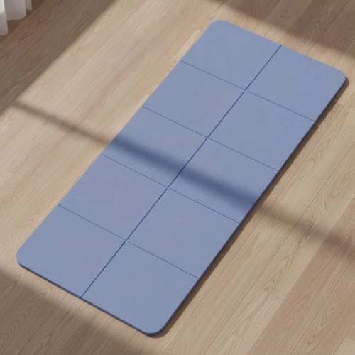 Esterilla plegable para ejercicio con segmentos de rápido plegado y bolsa, 183x80 cm, azul miniatura 2