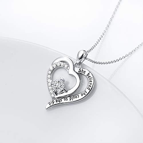 Fabrik direkt elegante 925 Sterling Silber Halskette mit Roségold Herz Zirkonia
