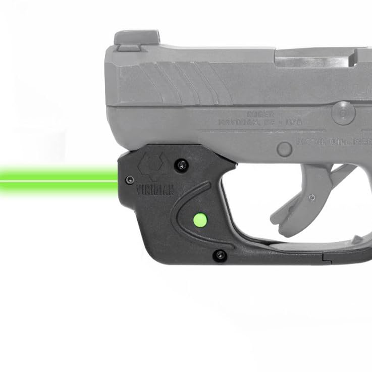 Viridian E Series Green Laser Sight for LCP MAX, Gun Sight with Ambidextrous On and Off Switch, Black