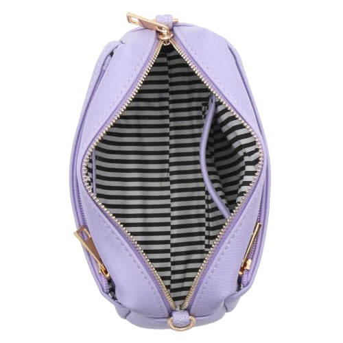 Image of FashionPuzzle Triple Zip Small Crossbody Bag