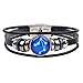 Bracelets de décoration de mode Bracelet en cuir masculin 12 Constellation Balance Balledless en acier inoxydable Bouche en boucle multicouche Bangle, cheminée exclusive Accessoires de bracelet Festiv