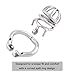 TERNENCE Medical Grade 304 Stainless Steel Ergonomic Design Chastity Device Easy to Wear Male SM Penis Exercise Sex Toys K750 (50mm/ L Size)