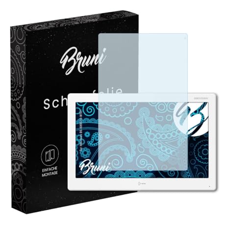 Bruni Screen Protector compatible with Hikvision DS-KH9510-WTE1 Protector Film, crystal clear Protective Film (2X)