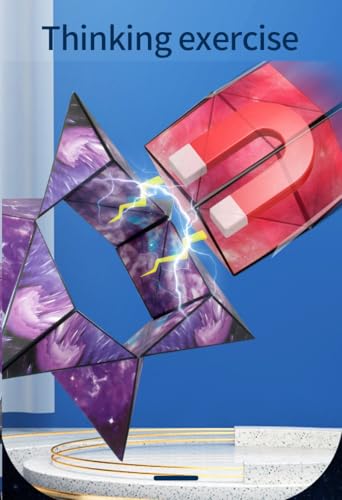 Image of FunBlast Magic Cube Shape Shifting Puzzle Box, 3D Magnetic Fidget Cube, Magic Puzzle Cubes Game Toy, Transforms Into Over 70 Shapes (Random Color and Design)