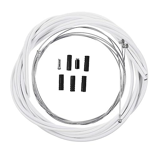 KICHOUSE 1Set Durable Brake Cable Housing Kit for Mountain Road Bikes Bike Brake Line with Caps for Enhanced Safety and Smooth Operation for Maintenance Upgrading