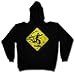 Produktbild Caution Cthulhu Sign Hoodie Kapuzenpullover Sweat - Wars Horror Arkham Lovecraft Miskatonic T Shirt Größen S - 2XL (S)