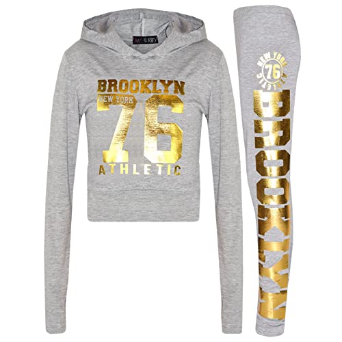 Conjunto deportivo infantil con sudadera con capucha y leggings Brooklyn para niñas
