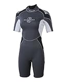 ScubaPro Profile Sport Shorty 2.5 mm Wetsuit Women's - Blk/Gry/Wht Small