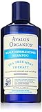 Avalon Organics Tea Tree Mint Scalp Normalizing Shampoo, 14 oz.