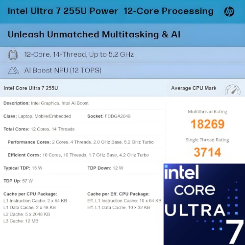 Image of HP OmniBook 17.3 inch FHD Business Laptop, Ultra 7, 32GB DDR5 RAM, 1TB PCIe SSD