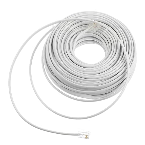 Cable telefónico de extensión RJ11 de 20 metros para eliminar las molestas interferencias de ruido