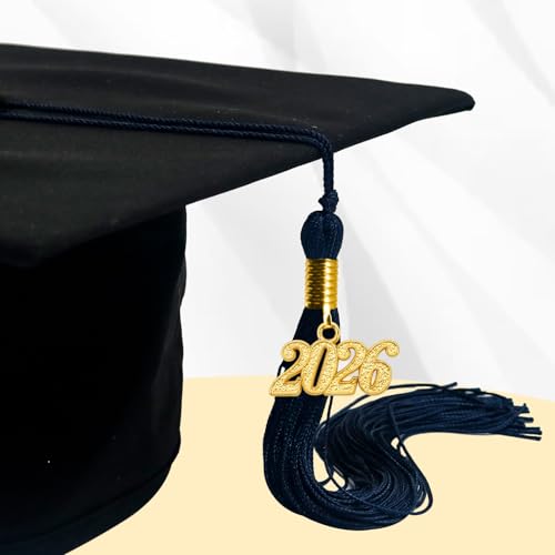Image of GraduationMall Single&Multiple Color Graduation Tassel with 2026 Year Charm 9 inch