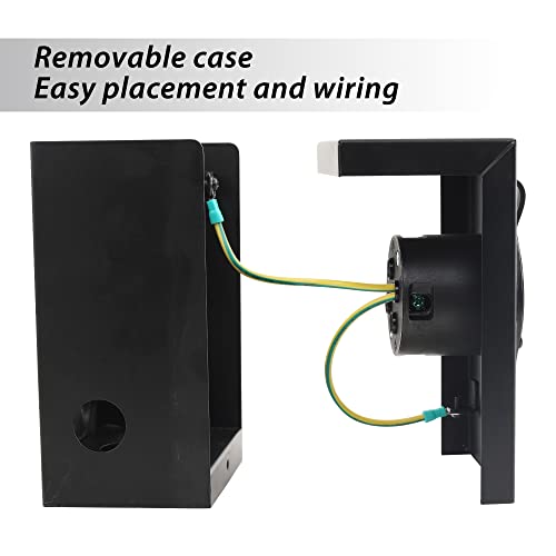 Generator Power Inlet Box, 30 Amp Power Inlet Box, Nema L14-30P, Generators Up To 7,500 Running Watts 30Amps 3R Nema Generator Inlet Box Etl Listed (Black) #TOP4