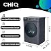CHiQ Waschmaschine 7kg, InverterMotor, EEK A| 60x46,5x84cm, Große Tür| Eco, Speed Wash, Auto Clean, Kindersicherung|1200 U/Min, Washer Grau, CW07123863AX