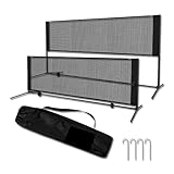 Froadp 3m Badminton Netz Set Höhenverstellbar für Indoor & Outdoor Mobiles Volleyballnetz Tennisnetz mit Stabilem Stangen Halter und 4 Erdspieß Federballnetz mit Transporttasche für Garten