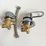 * Réglage de la température - Mitigeur d'eau chaude et froide de haute qualité, les utilisateurs peuvent régler la température de l'eau en fonction de leurs besoins. Vous pouvez contrôler précisément la température sans avoir trop froid ou trop chaud.