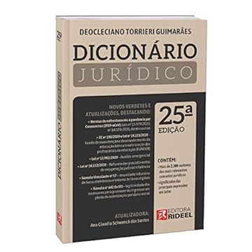 Capa do livro Dicionário Jurídico