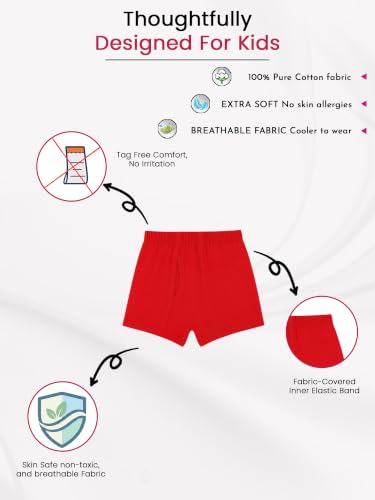 Image of DYCA by Bodycare Boys Cotton Trunks, Soft & Breathable, Pack of 6, Print & Colour May Vary
