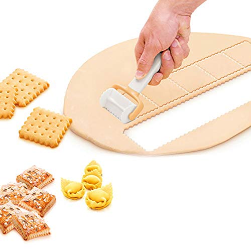 Biscuit Maker, Biscuit Cutter Crimped Circle Cutter Cracker Cutter Dough Rolling Cutter Ravioli Cutter for Pastry Scone Donut (#2)
