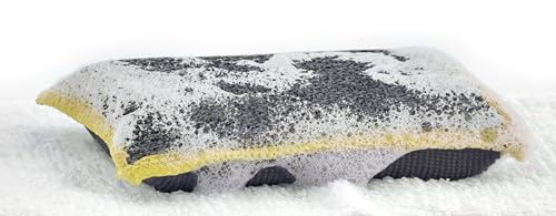 Image of Miracle Microfiber Scrubbing Sponge, Extra Scrubbing Power Kitchen Sponge, Sink, Pot, Pan and Dish Washing, Super Absorbent and Rapid Drying, Multi-Grey 6-Pack by Superio