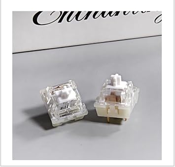 KPREPUBLIC KTT Kang White Switch V3 Linear 43g 53g MX Switch for Mechanical Keyboard 80m Factory Lubed Kangbai Switch Nylon POM 3pin (KTT Kang White x110)