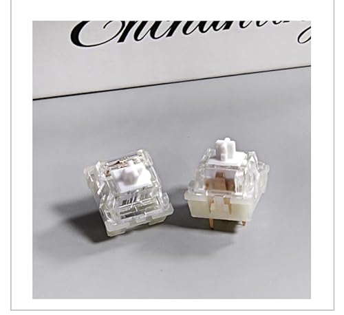 KPREPUBLIC Interruptor KTT Kang Branco V3 Linear 43g 53g MX Switch para Teclado Mecânico 80m Lubrifi