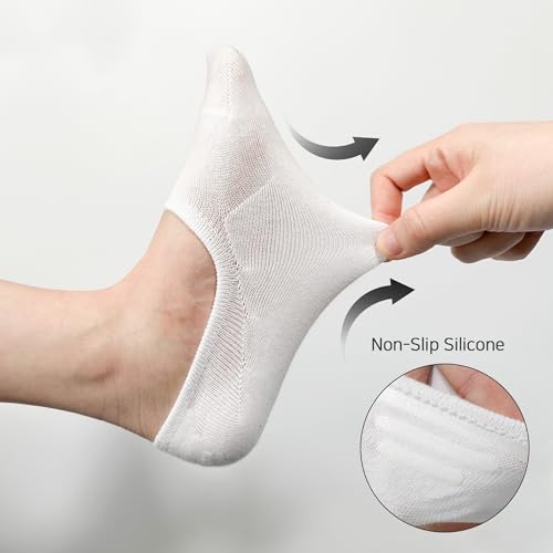 7DaysSocks Women's Men's No Show Non Slip Odor-Free Fragrant Seamless Cotton Socks 6 Pair Set3