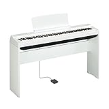 Yamaha P125WH Digitales Klavier, 88 Tasten, Weiß with L125WH stand