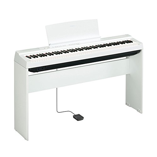 Yamaha P125wh 88-key lesté Action Digital Piano, Blanc with L125WH stand - Les Beatles, Paul McCartney, John Lennon, RIngo Starr, George Harrison Yamaha P125wh 88-key lesté Action Digital Piano, Blanc with L125WH stand